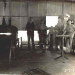 Drill Sharpening department;Man on left is Arthur Howard Cross