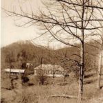 Otter Creek Elementary Building on the right.
The High School on the left