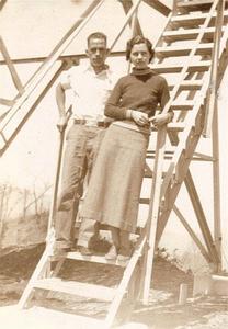 Kenneth Neal and Ruth Byrd, Wesser Bald Fire Tower 1934-35